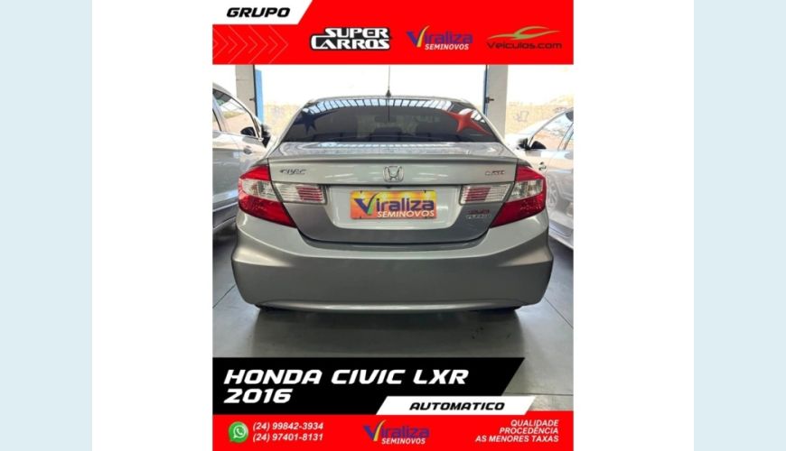 HONDA CIVIC - CINZA - 2016 Foto 5 (Grande)