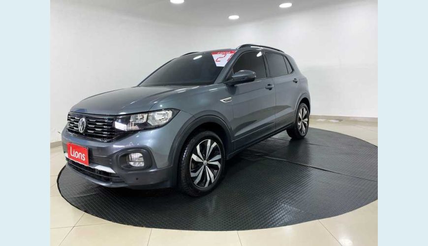 VOLKSWAGEN T-CROSS 1.0 200 TSI COMFORTLINE AUT. FLEX - CINZA - 2021 Foto 5 (Grande)