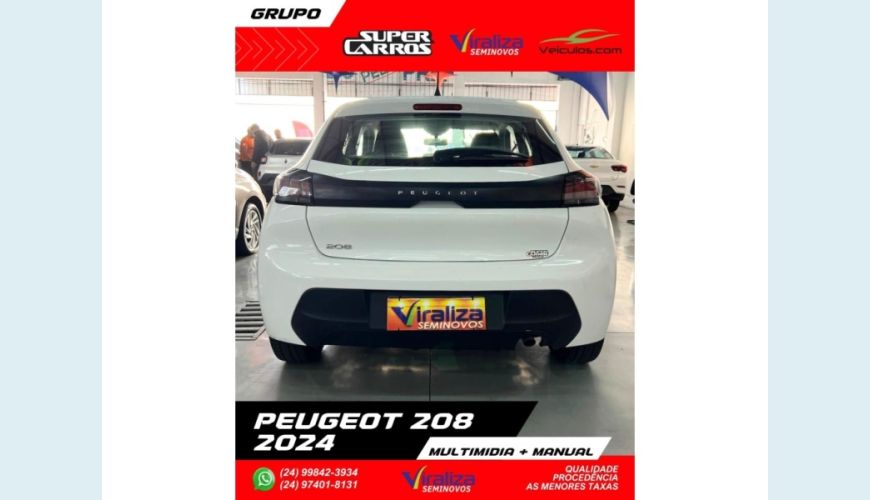 PEUGEOT 208 - BRANCO - 2024 Foto 5 (Grande)