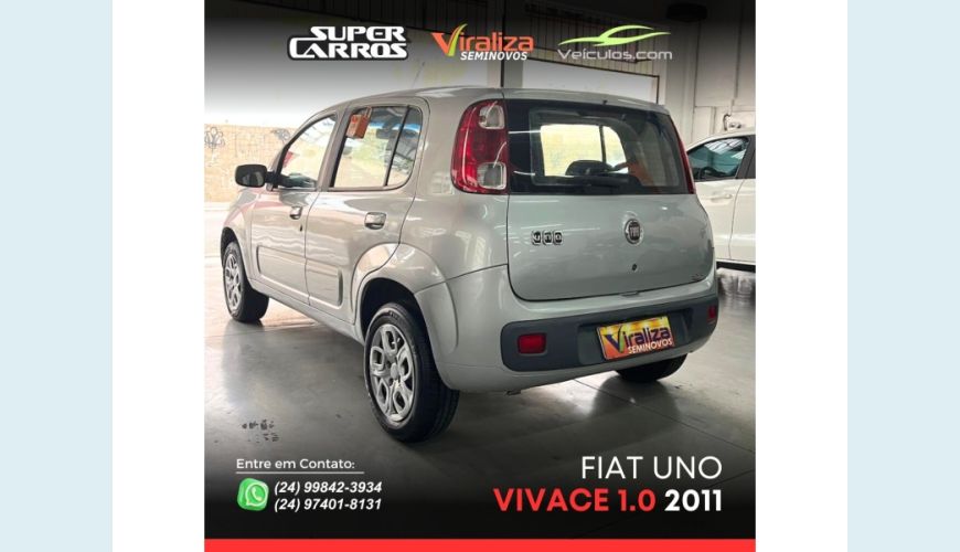 FIAT UNO - PRATA - 2011 Foto 5 (Grande)