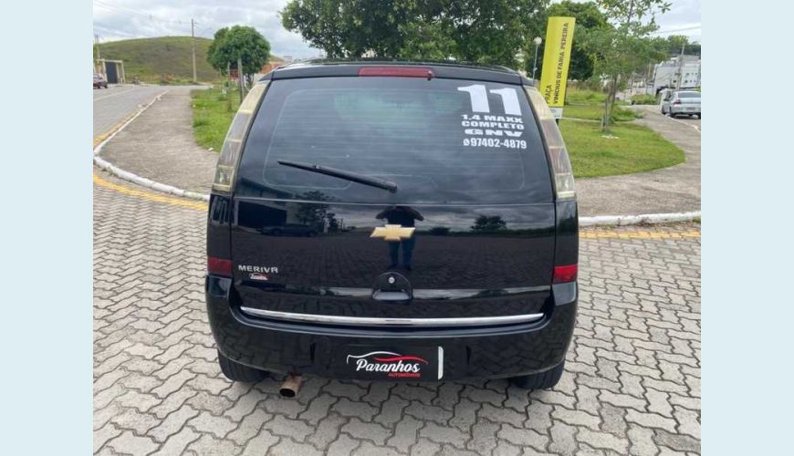 CHEVROLET MERIVA MAXX 1.4 (FLEX) - PRETO - 2011 Foto 5 (Grande)