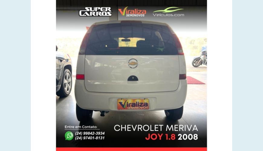 CHEVROLET MERIVA FLEX MANUAL 4P - BRANCO - 2008 Foto 5 (Grande)
