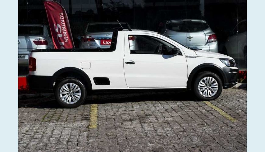VOLKSWAGEN SAVEIRO ROBUST 1.6 MSI CS FLEX MANUAL 2P - BRANCO - 2019 Foto 5 (Grande)