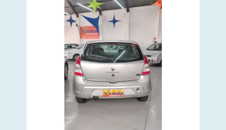 RENAULT SANDERO FLEX MANUAL 4P - PRATA - 2014 Foto 5 (Grande)