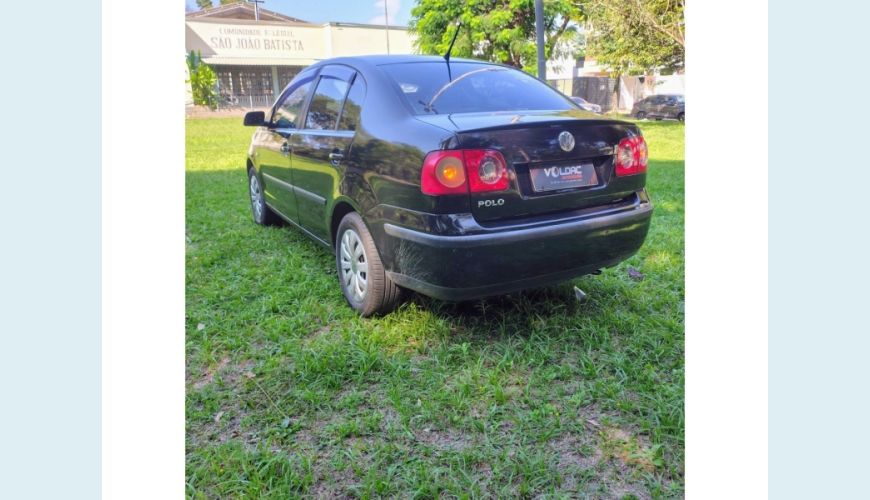 VOLKSWAGEN POLO SEDAN FLEX MANUAL 4P - PRETO - 2009 Foto 5 (Grande)