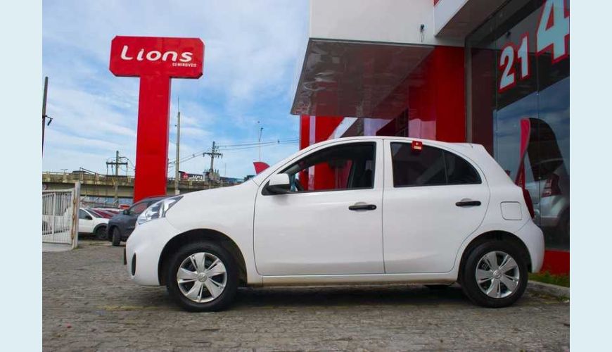 NISSAN MARCH S 1.0 12V FLEX MANUAL 4P - BRANCO - 2019 Foto 5 (Grande)