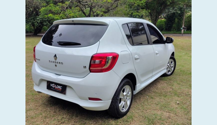 RENAULT RENAULT SANDERO FLEX MANUAL 4P - BRANCO - 2015 Foto 5 (Grande)