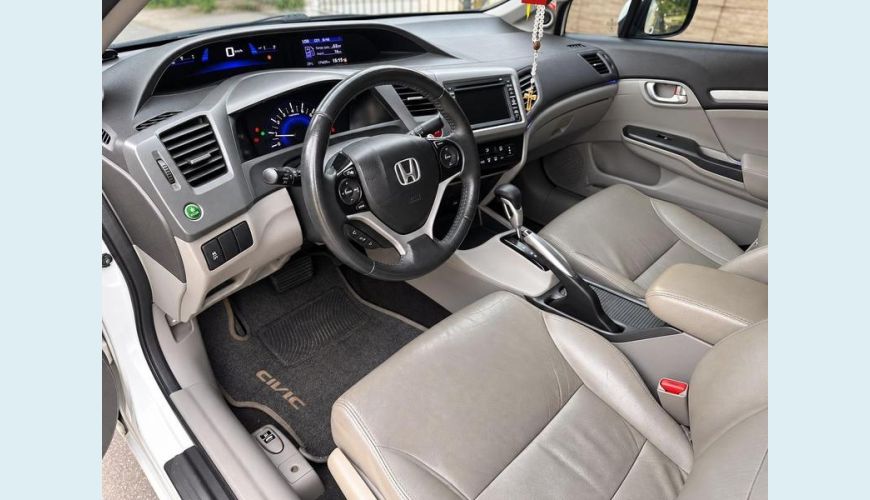 HONDA HONDA CIVIC SEDAN EXS 1.8 FLEX 16V AUT. 4P - BRANCO - 2012 Foto 5 (Grande)