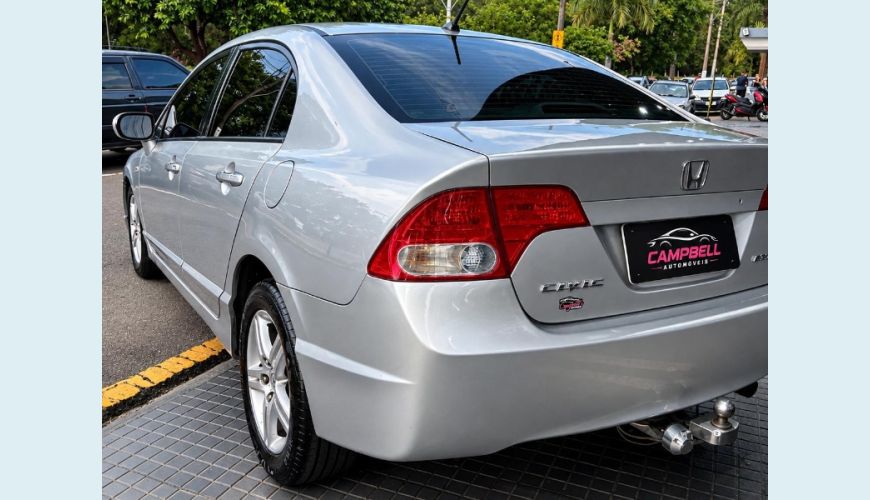 HONDA CIVIC SEDAN EXS 1.8/1.8 FLEX 16V AUT. 4P - PRATA - 2008 Foto 5 (Grande)