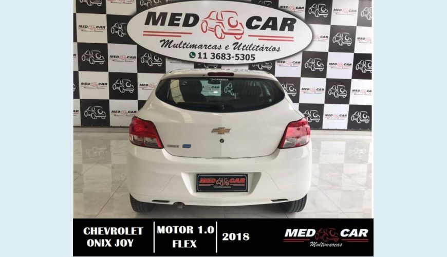 CHEVROLET ONIX 1.0 MPFI JOY 8V FLEX 4P MANUAL - BRANCO - 2018 Foto 6 (Grande)