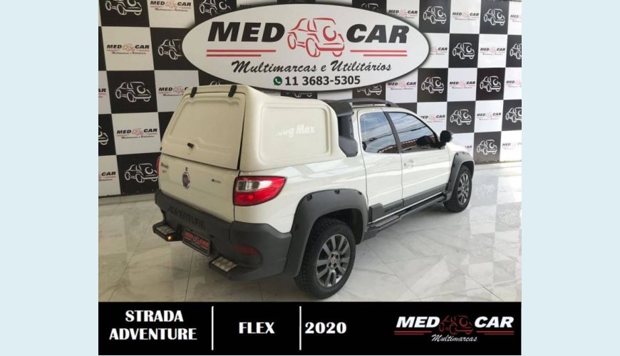 FIAT STRADA 1.8 MPI ADVENTURE CD 16V FLEX 3P MANUAL - BRANCO - 2020 Foto 6 (Grande)