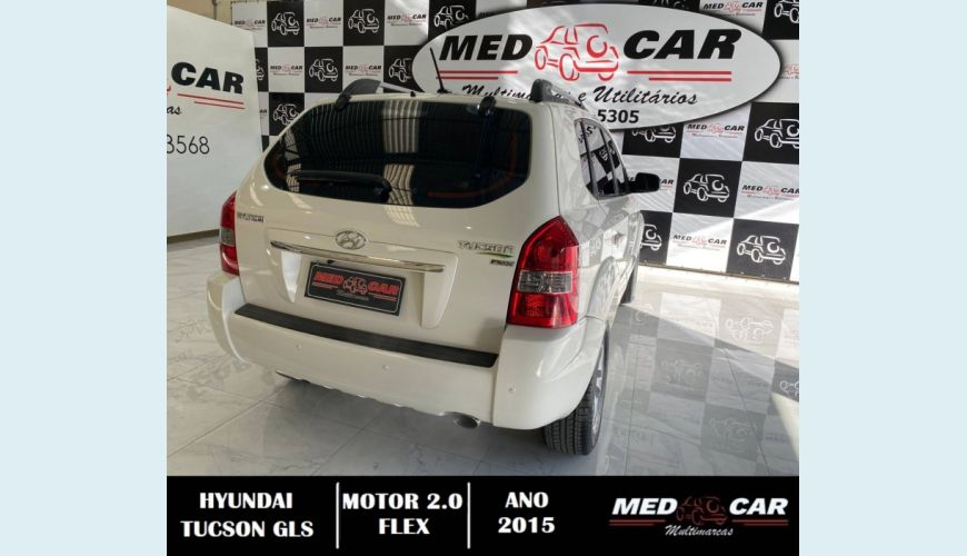 HYUNDAI TUCSON 2.0 MPFI GLS 16V 143CV 2WD FLEX 4P AUT. - BRANCO - 2015 Foto 6 (Grande)