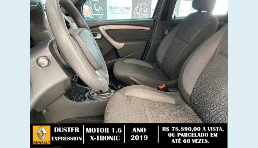 RENAULT DUSTER 1.6 16V SCE FLEX EXPRESSION X-TRONIC - PRATA - 2019 Foto 6 (Grande)