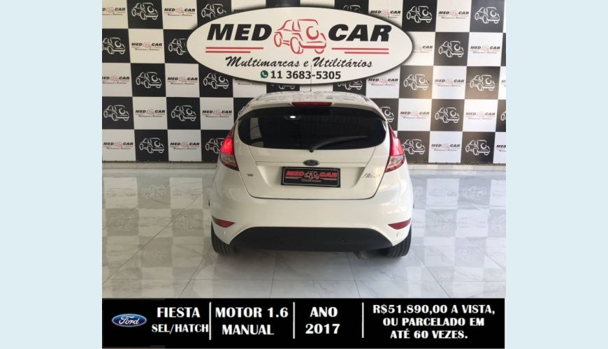 FORD FIESTA 1.6 SEL HATCH 16V FLEX 4P MANUAL - BRANCO - 2017 Foto 6 (Grande)