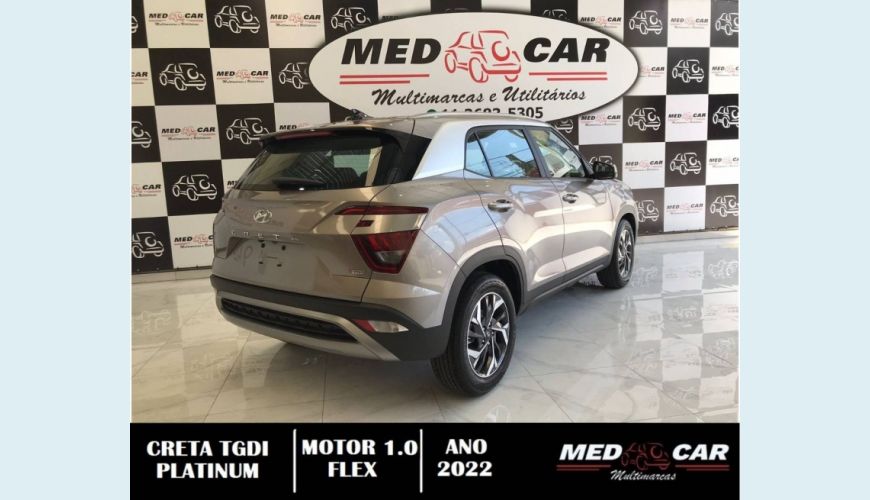 HYUNDAI CRETA 1.0 TGDI FLEX PLATINUM AUT. - BRANCO - 2022 Foto 6 (Grande)