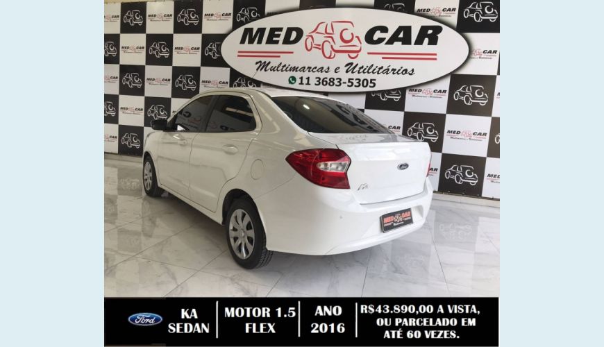 FORD KA 1.5 SIGMA FLEX SE MANUAL - BRANCO - 2016 Foto 6 (Grande)