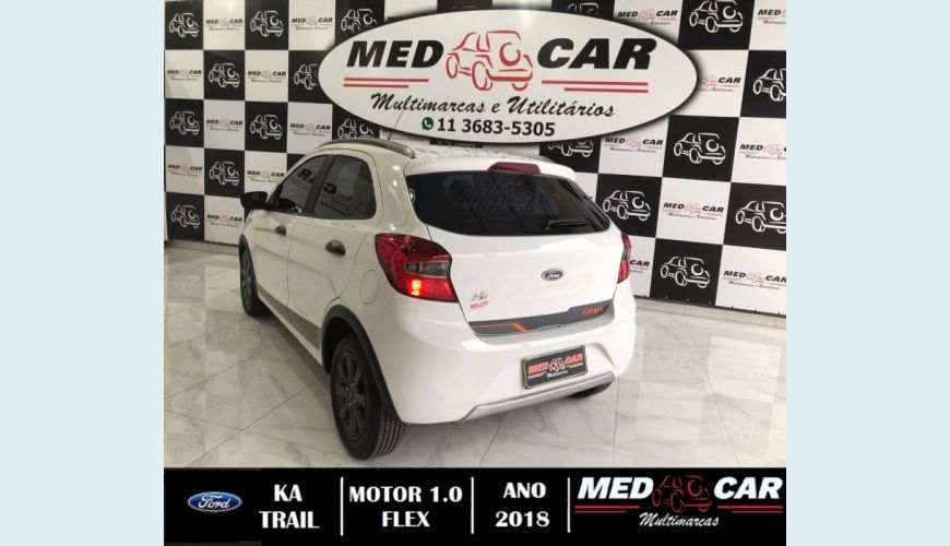 FORD KA 1.0 TI-VCT FLEX SE TRAIL MANUAL - BRANCO - 2018 Foto 6 (Grande)