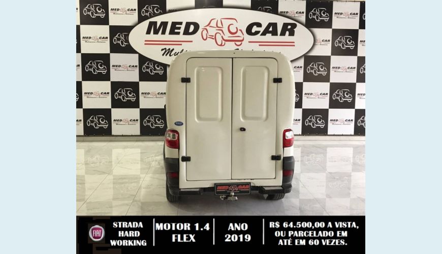 FIAT STRADA 1.4 MPI HARD WORKING CS 8V FLEX 2P MANUAL - BRANCO - 2019 Foto 6 (Grande)