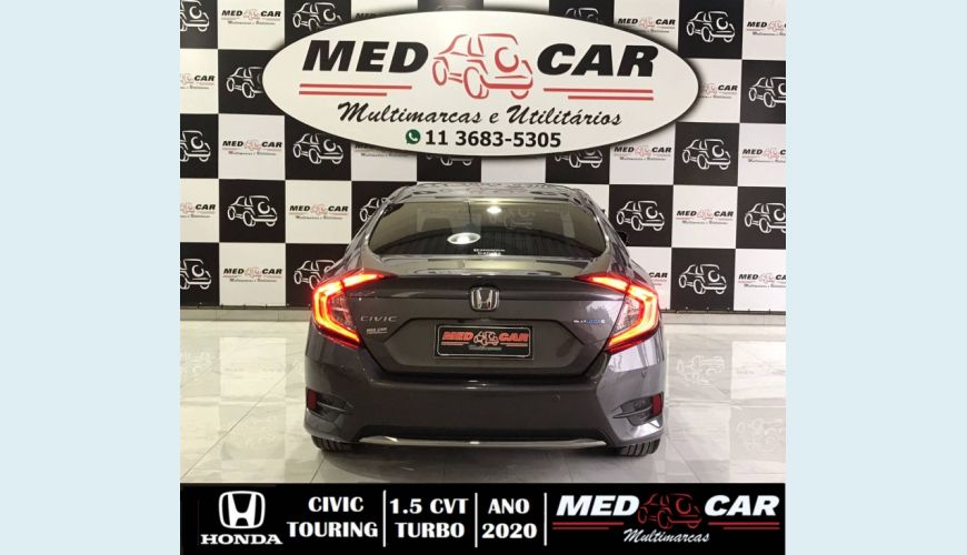 HONDA CIVIC 1.5 16V TURBO TOURING 4P CVT - CINZA - 2020 Foto 6 (Grande)