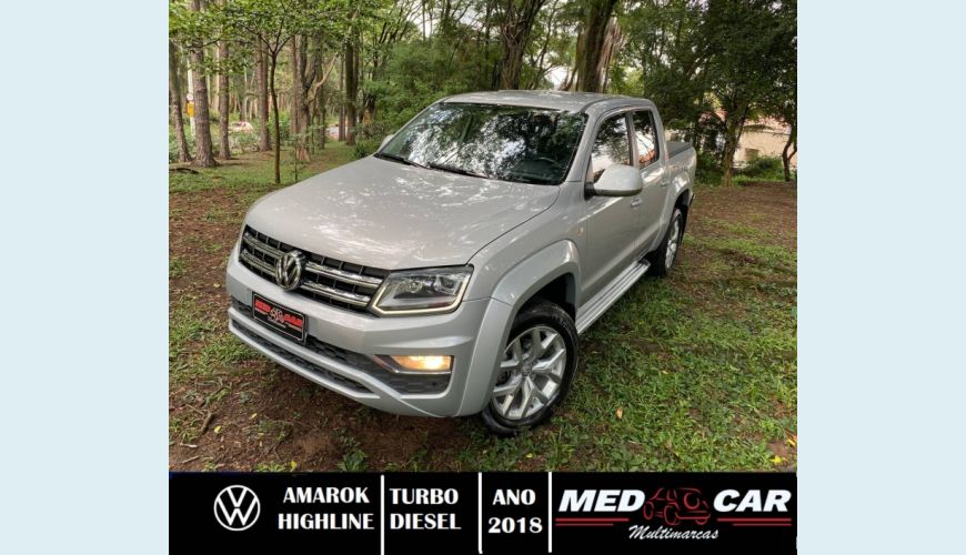 VOLKSWAGEN AMAROK 2.0 HIGHLINE 4X4 CD 16V TURBO INTERCOOLER DIESEL 4P AUT. - PRATA - 2018 Foto 6 (Grande)