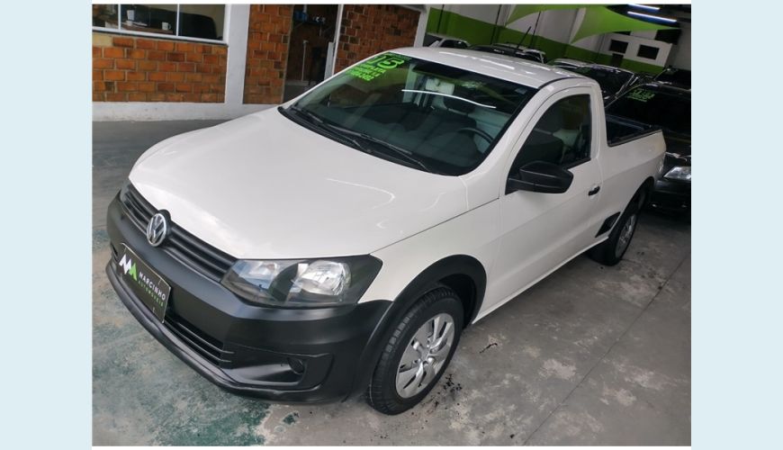 VOLKSWAGEN SAVEIRO 1.6 MI STARTLINE CS 8V FLEX 2P MANUAL - BRANCO - 2015 Foto 6 (Grande)