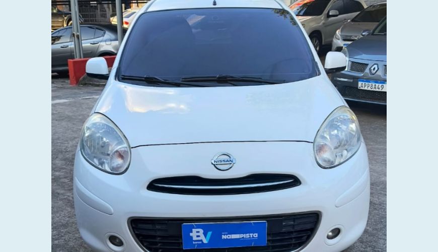 NISSAN MARCH S 1.0 16V FLEX FUEL 5P - BRANCO - 2014 Foto 6 (Grande)