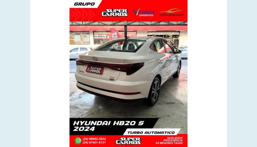 HYUNDAI HB 20S - BRANCO - 2024 Foto 6 (Grande)