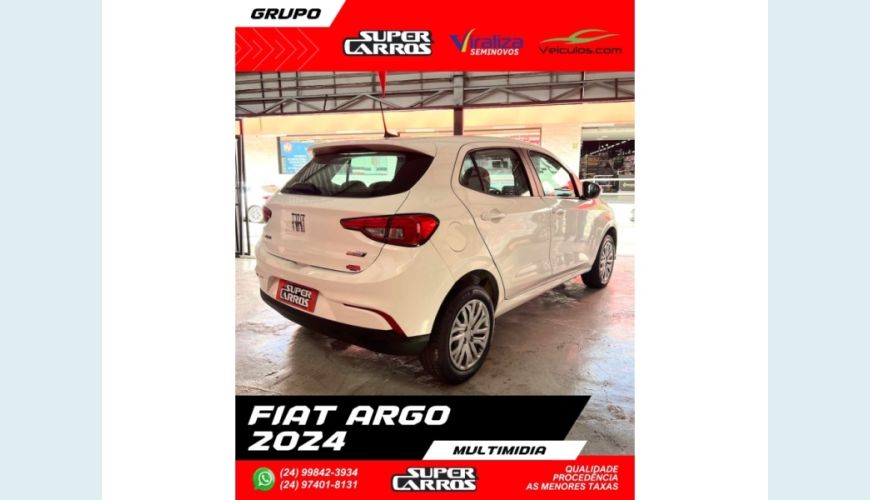 FIAT ARGO - BRANCO - 2024 Foto 6 (Grande)