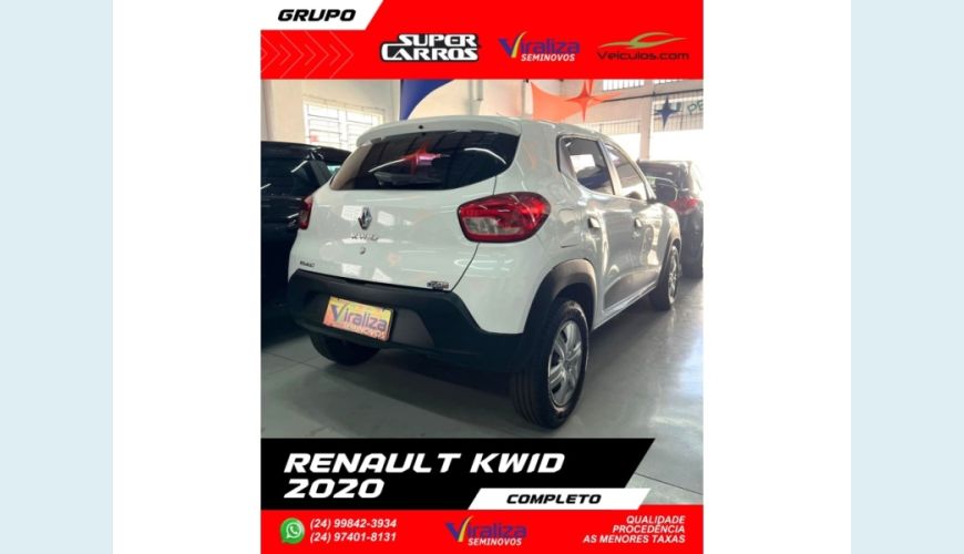 RENAULT KWID - BRANCO - 2020 Foto 6 (Grande)