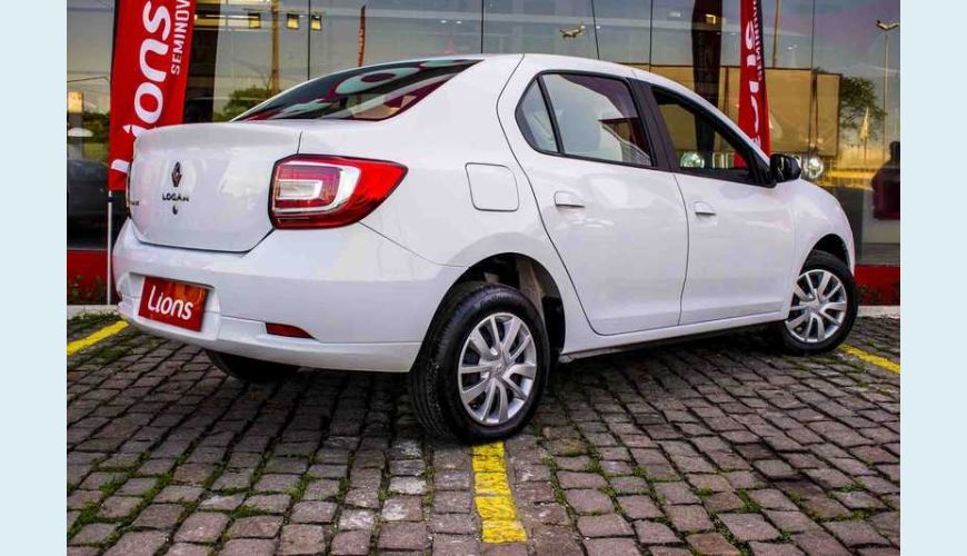 RENAULT LOGAN AUTHENTIQUE 1.0 12V SCE FLEX - BRANCO - 2018 Foto 6 (Grande)