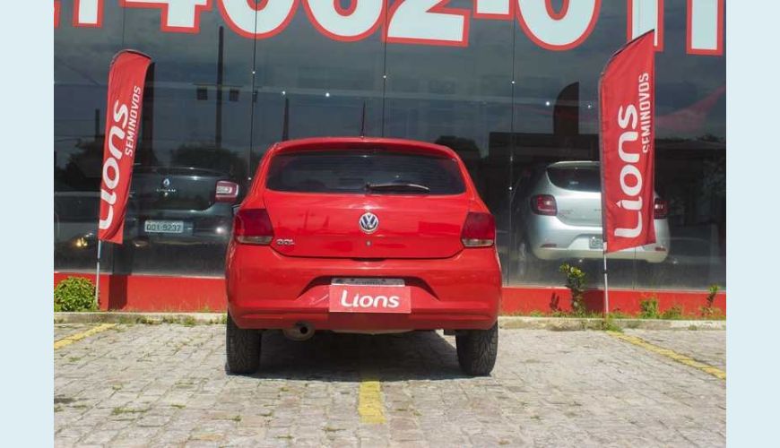 VOLKSWAGEN GOL 1.0 TEC TRENDLINE FLEX 2P - VERMELHO - 2015 Foto 6 (Grande)