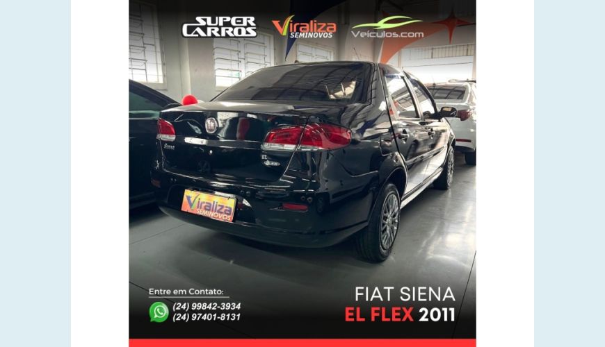 FIAT SIENA - PRETO - 2011 Foto 6 (Grande)