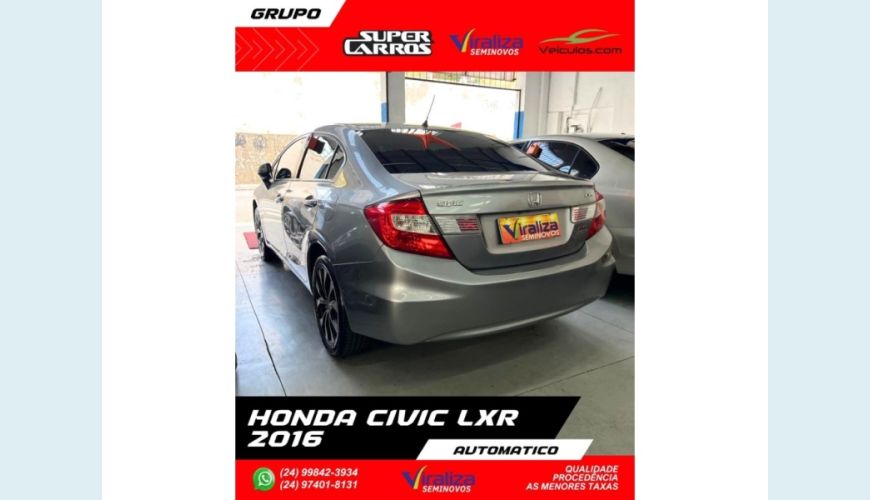 HONDA CIVIC - CINZA - 2016 Foto 6 (Grande)