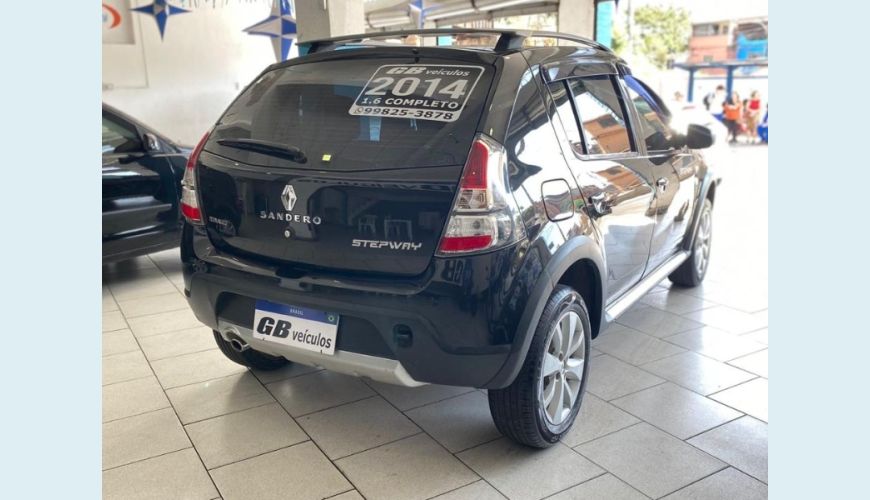RENAULT SANDERO STEPWAY FLEX 1.6 16V 5P - PRETO - 2014 Foto 6 (Grande)