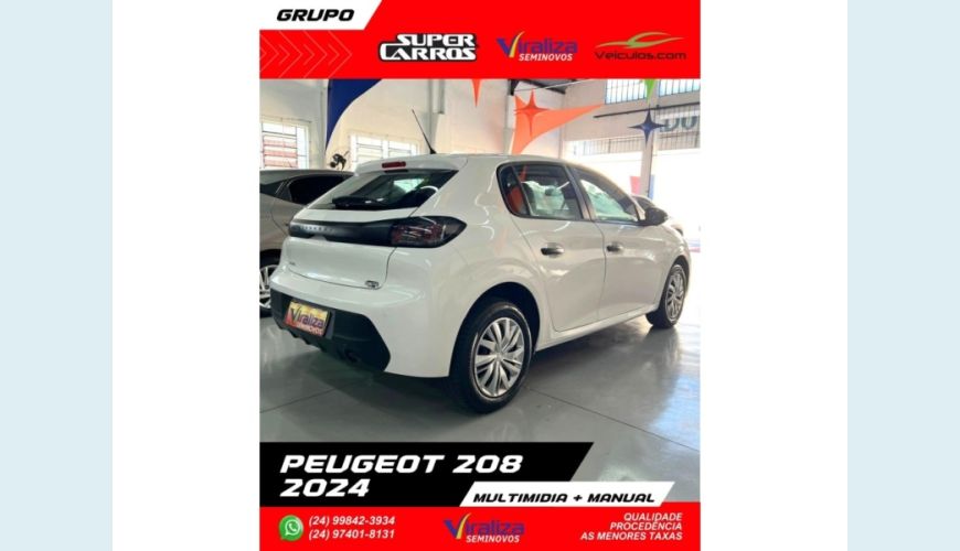 PEUGEOT 208 - BRANCO - 2024 Foto 6 (Grande)