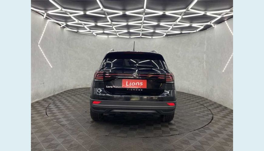 VOLKSWAGEN T-CROSS 1.0 200 TSI SENSE AUT. FLEX - PRETO - 2022 Foto 6 (Grande)