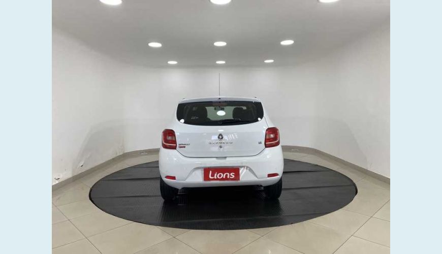 RENAULT SANDERO EXPRESSION 1.6 16V SCE (FLEX) - BRANCO - 2018 Foto 6 (Grande)