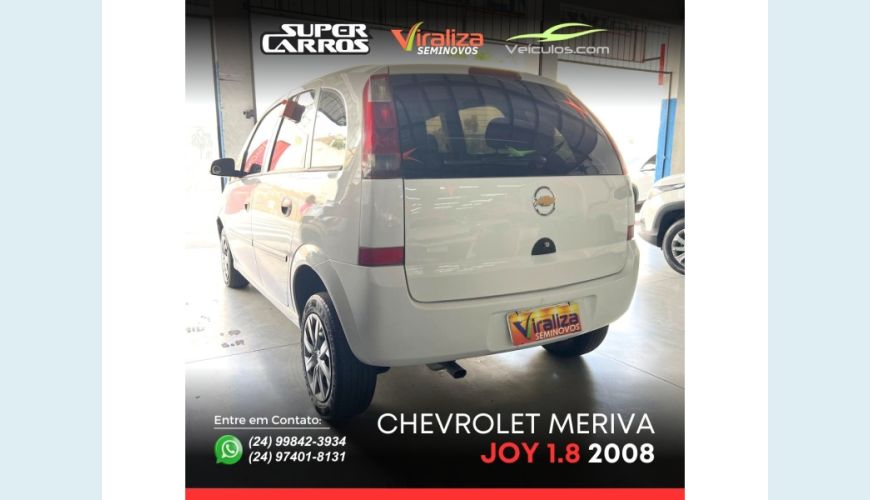 CHEVROLET MERIVA FLEX MANUAL 4P - BRANCO - 2008 Foto 6 (Grande)