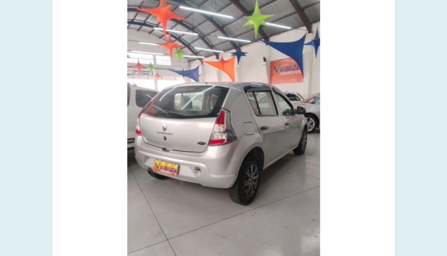 RENAULT SANDERO FLEX MANUAL 4P - PRATA - 2014 Foto 6 (Grande)