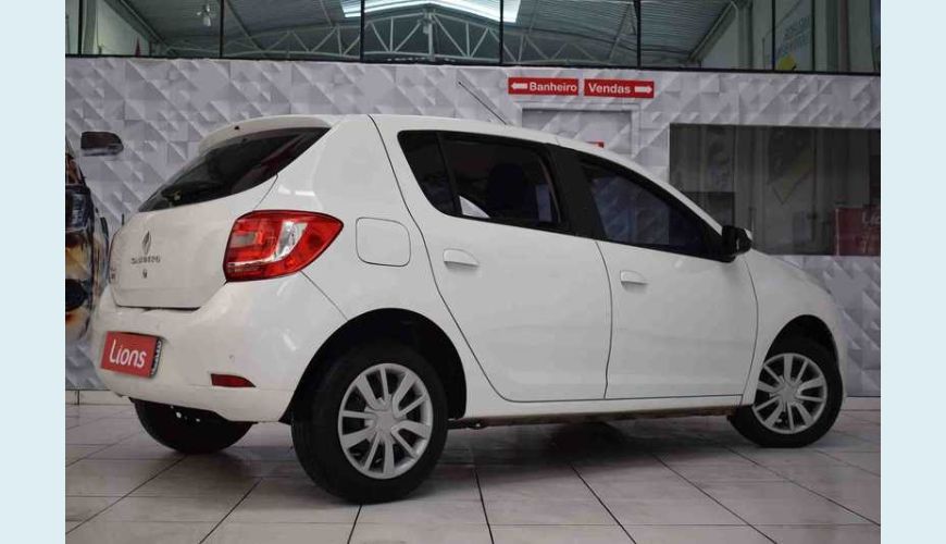 RENAULT RENAULT SANDERO EXPRESSION 1.6 8V FLEX MANUAL 4P - BRANCO - 2015 Foto 6 (Grande)
