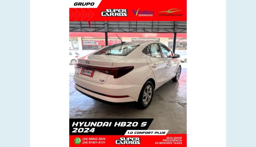 HYUNDAI HYUNDAI HB 20S FLEX MANUAL 4P - BRANCO - 2024 Foto 6 (Grande)