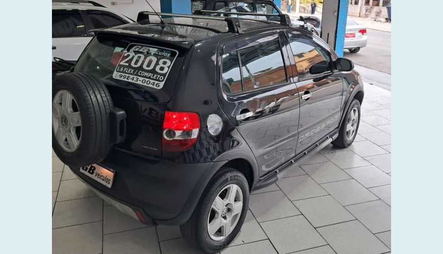 VOLKSWAGEN CROSSFOX 1.6 8V FLEX MANUAL 4P - PRETO - 2008 Foto 6 (Grande)