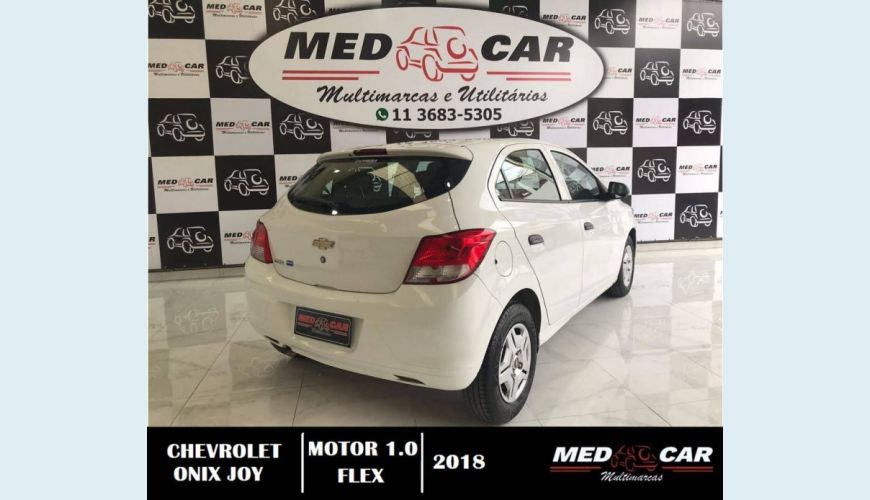 CHEVROLET ONIX 1.0 MPFI JOY 8V FLEX 4P MANUAL - BRANCO - 2018 Foto 7 (Grande)