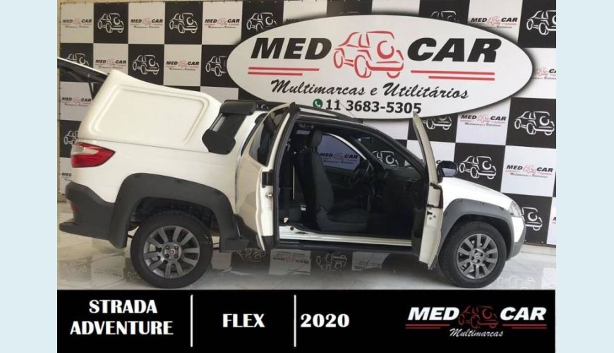 FIAT STRADA 1.8 MPI ADVENTURE CD 16V FLEX 3P MANUAL - BRANCO - 2020 Foto 7 (Grande)