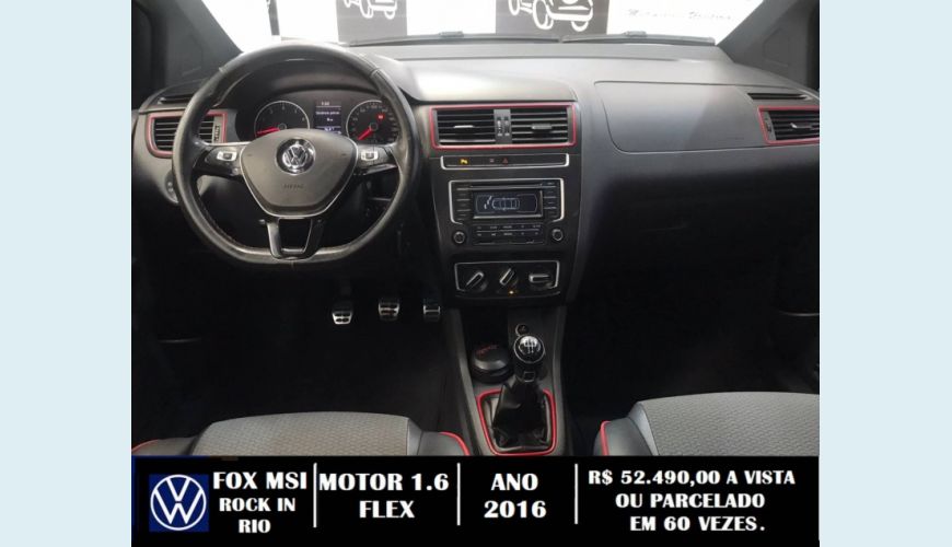 VOLKSWAGEN FOX 1.6 MI ROCK IN RIO 8V FLEX 4P MANUAL - PRETO - 2016 Foto 7 (Grande)