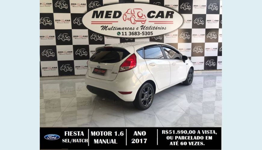 FORD FIESTA 1.6 SEL HATCH 16V FLEX 4P MANUAL - BRANCO - 2017 Foto 7 (Grande)