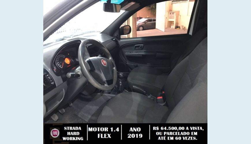 FIAT STRADA 1.4 MPI HARD WORKING CS 8V FLEX 2P MANUAL - BRANCO - 2019 Foto 7 (Grande)