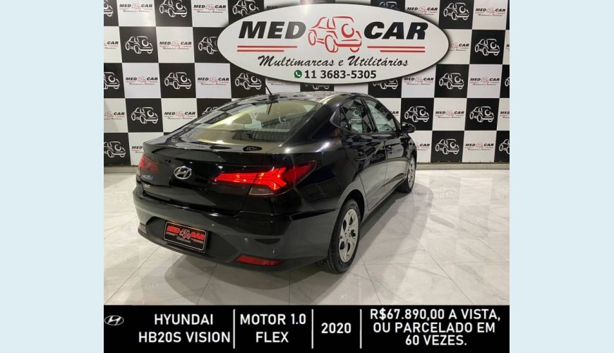 HYUNDAI HB 20S 1.0 12V FLEX VISION MANUAL - PRETO - 2020 Foto 7 (Grande)