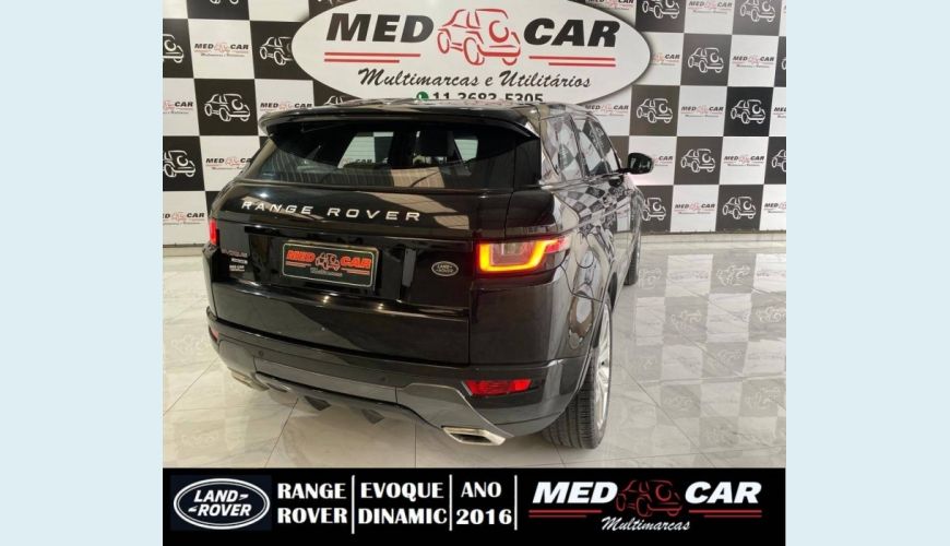 LAND ROVER RANGE ROVER EVOQUE 2.0 HSE DYNAMIC 4WD 16V 4P AUT. - PRETO - 2016 Foto 7 (Grande)