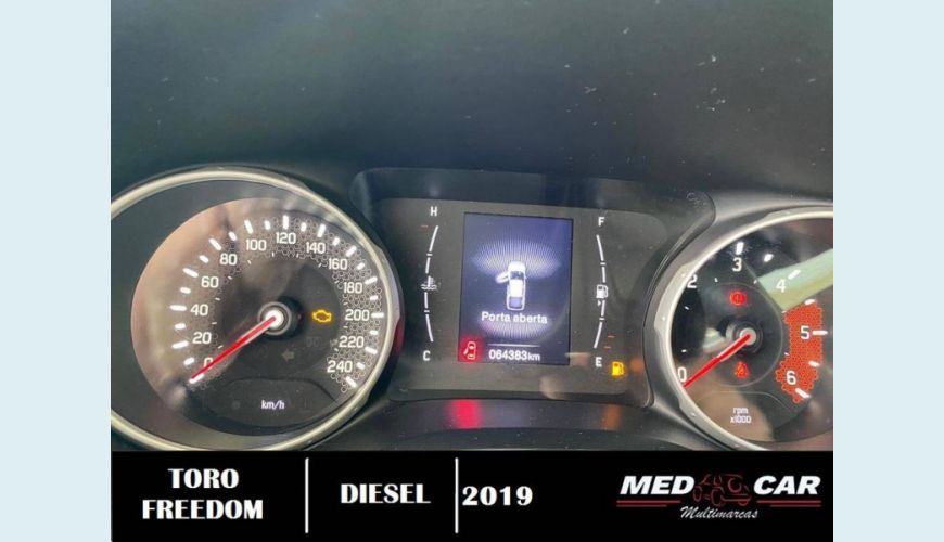 FIAT TORO 2.0 16V TURBO DIESEL FREEDOM 4WD AT9 - CINZA - 2019 Foto 7 (Grande)